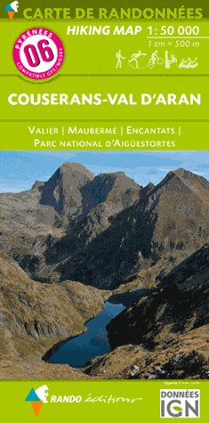 Carte de randonnée du Couserans &amp; Val d'Aran (Pyrénées), n°6 | Rando Editions - La Compagnie des Cartes