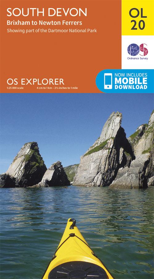 Carte de randonnée n° OL020 - South Devon (Grande Bretagne) | Ordnance Survey - Explorer carte pliée Ordnance Survey 