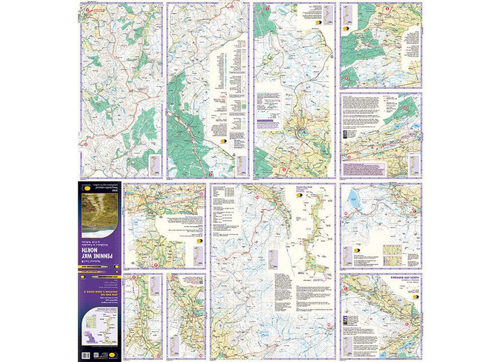 Carte de randonnée - Pennine Way Nord XT40 | Harvey Maps - National Trail maps carte pliée Harvey Maps 