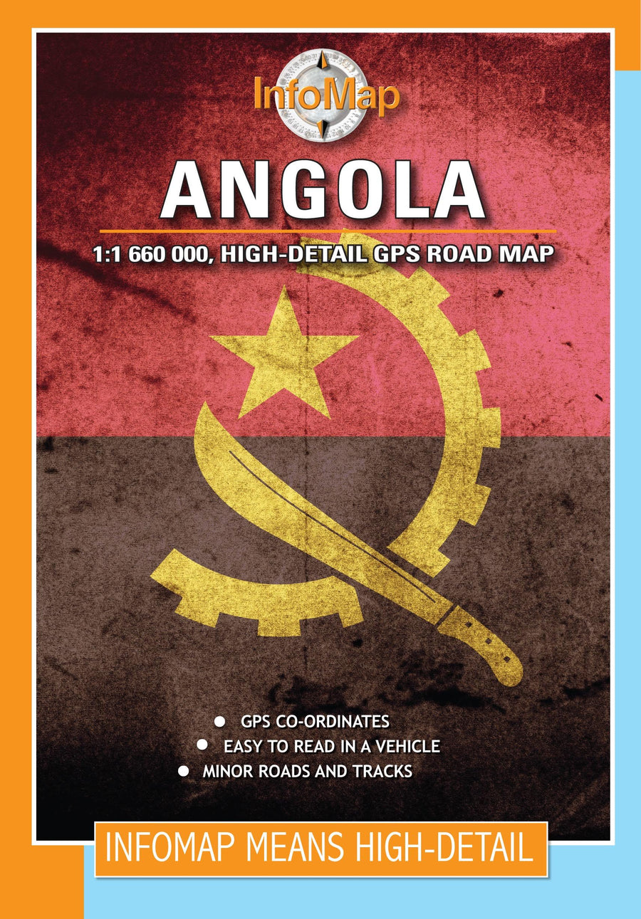 Carte de voyage - Angola | Infomap carte pliée Infomap 