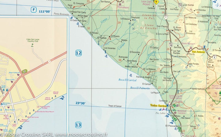 Carte de voyage - Basse Californie (Mexique) | ITM carte pliée ITM 