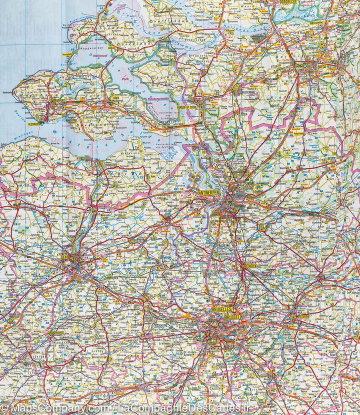 Carte de voyage des Pays-Bas, Belgique &amp; Luxembourg | IGN - La Compagnie des Cartes