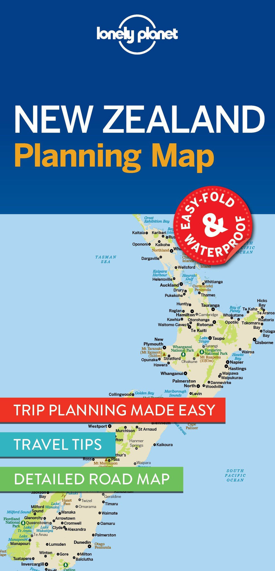 Carte de voyage (en anglais) - New Zealand | Lonely Planet carte pliée Lonely Planet 
