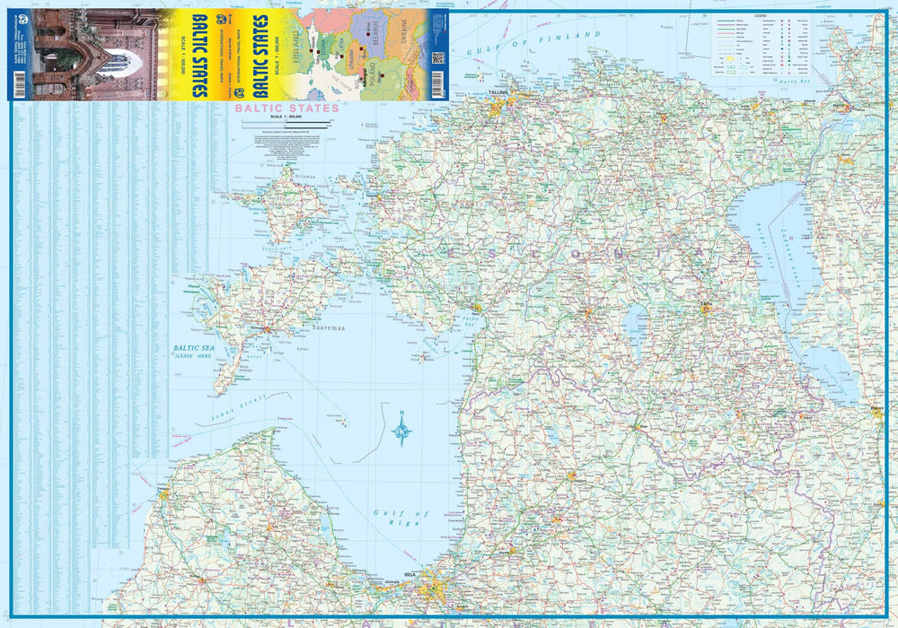 Carte de voyage - Etats Baltes | ITM carte pliée ITM 