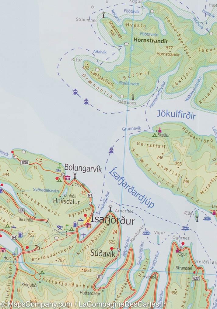 Carte de voyage - Islande (waterproof) | ITM carte pliée ITM 
