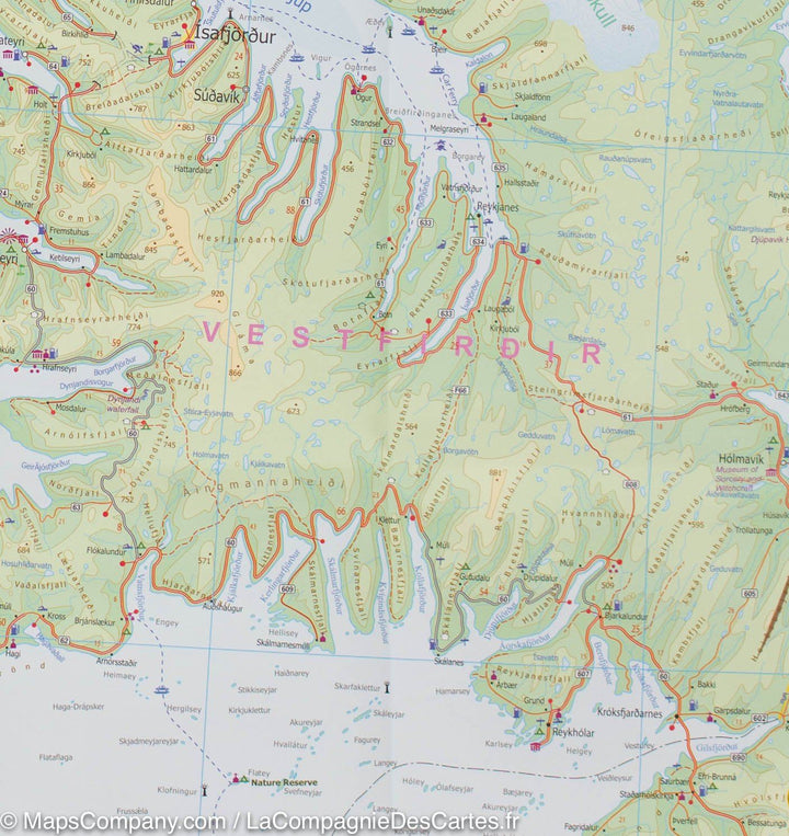 Carte de voyage - Islande (waterproof) | ITM carte pliée ITM 