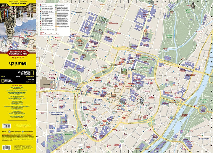 Carte de voyage - Munich (Allemagne) | National Geographic carte pliée National Geographic 
