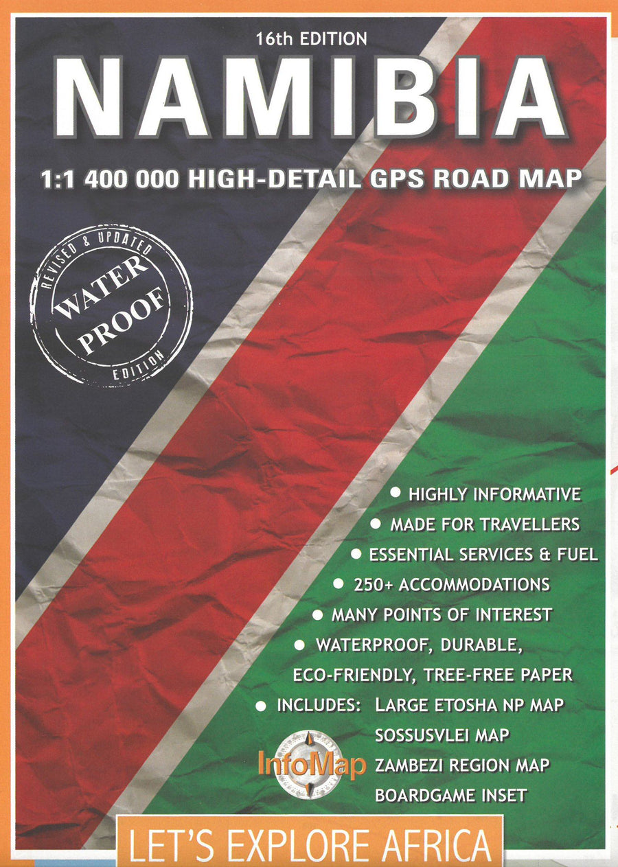 Carte de voyage - Namibie | Infomap carte pliée Infomap 