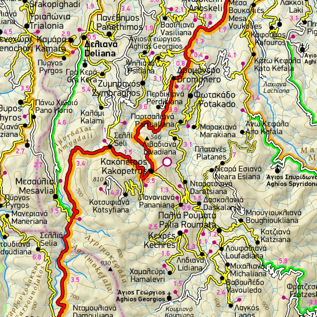 Carte de voyage n° 448 - Crète Ouest | Terrain Cartography carte pliée Terrain Cartography 