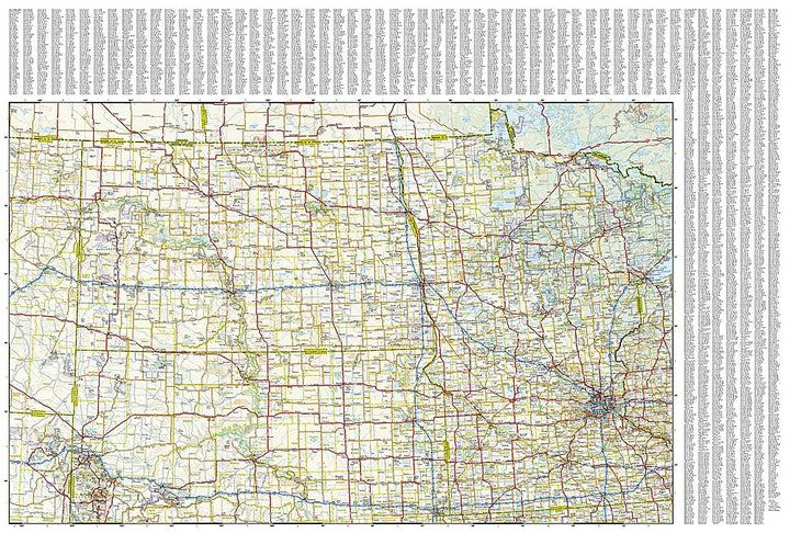 Carte de voyage - Northern Plains (USA) | National Geographic - La Compagnie des Cartes