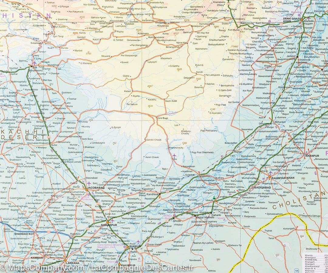Carte de voyage - Pakistan | ITM carte pliée ITM 