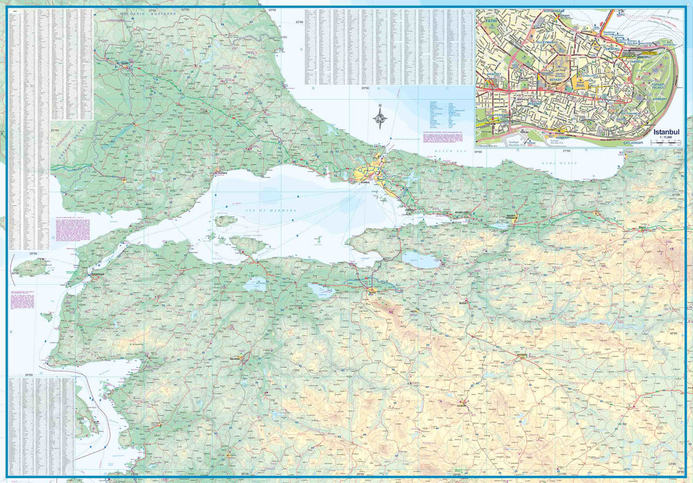 Carte de voyage - Turquie Ouest | ITM carte pliée ITM 