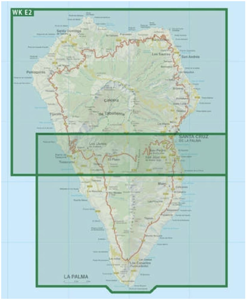 Carte détaillée de La Palma (îles Canaries) | Freytag & Berndt carte pliée Freytag & Berndt 
