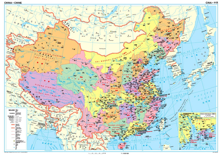 Carte générale - Chine | Gizi Map carte pliée Gizi Map 