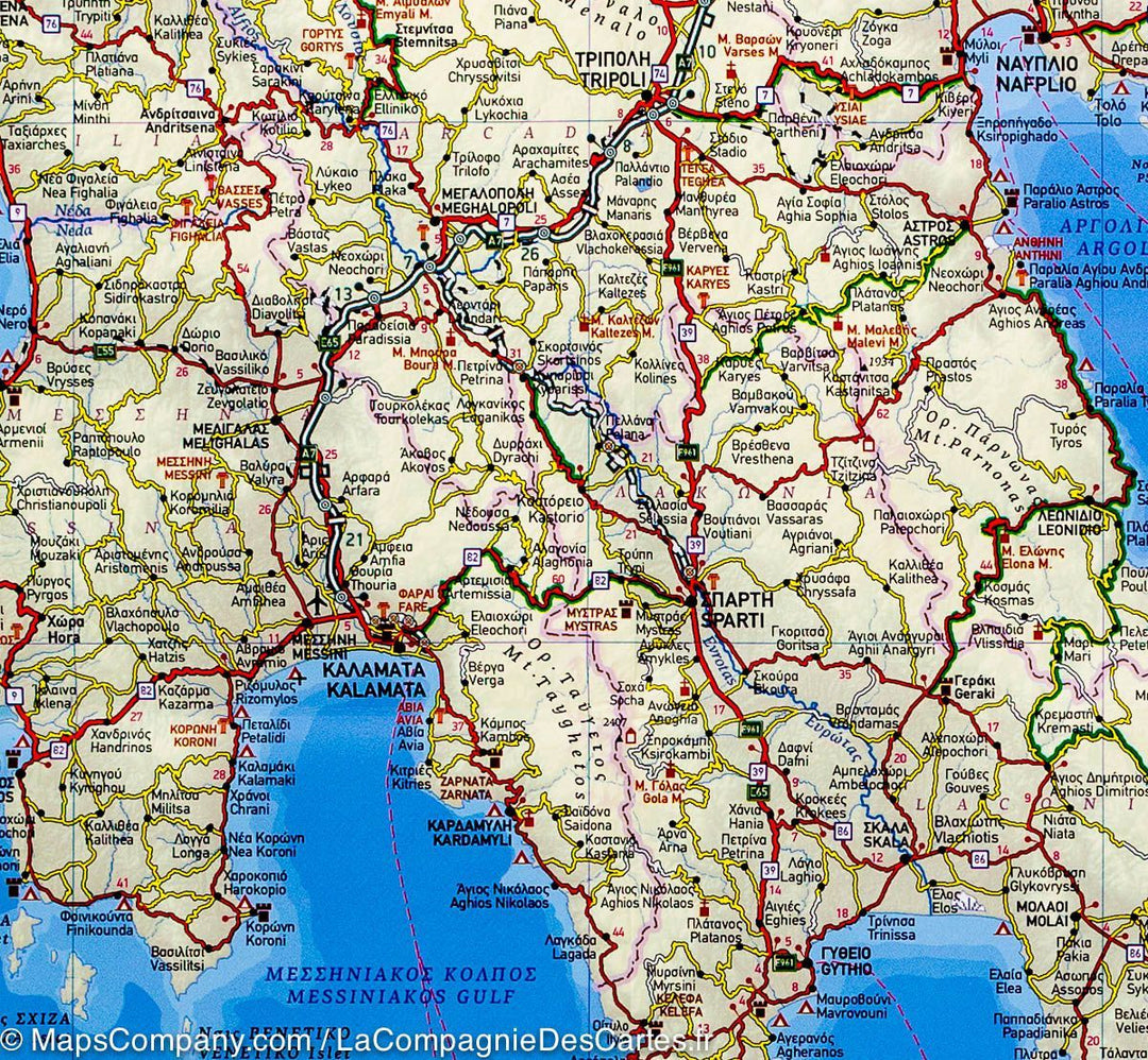 Carte générale - Grèce | Terrain Cartography carte pliée Terrain Cartography 