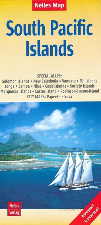 Carte imperméable - Iles du Pacifique Sud | Nelles Map carte pliée Nelles Verlag 