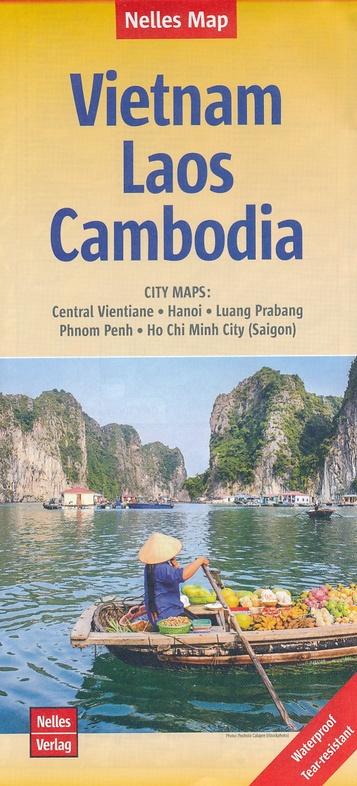 Carte détaillée du Vietnam, Laos & Cambodge | Nelles Map - La Compagnie des Cartes