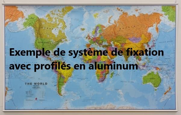 Carte murale plastifiée (en anglais) - Monde politique (avec drapeaux) - 136 x 100 cm, avec profilés aluminium | Maps International carte murale grand tube Maps International 