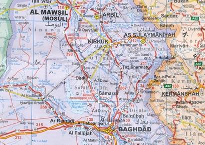 Carte murale plastifiée - Moyen-Orient (politique) | Gizi Map carte murale grand tube Gizi Map 