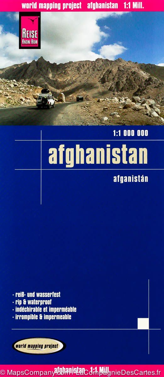 Carte routière d&rsquo;Afghanistan | Reise Know How - La Compagnie des Cartes