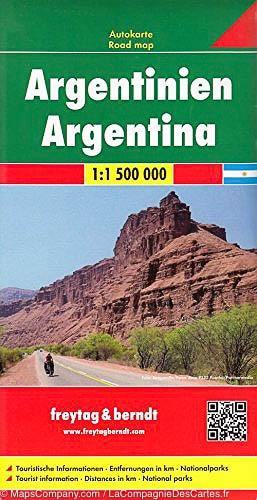 Carte routière de l'Argentine | Freytag &amp; Berndt - La Compagnie des Cartes