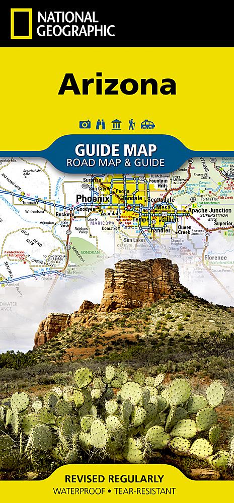 Carte routière - Arizona | National Geographic carte pliée National Geographic 
