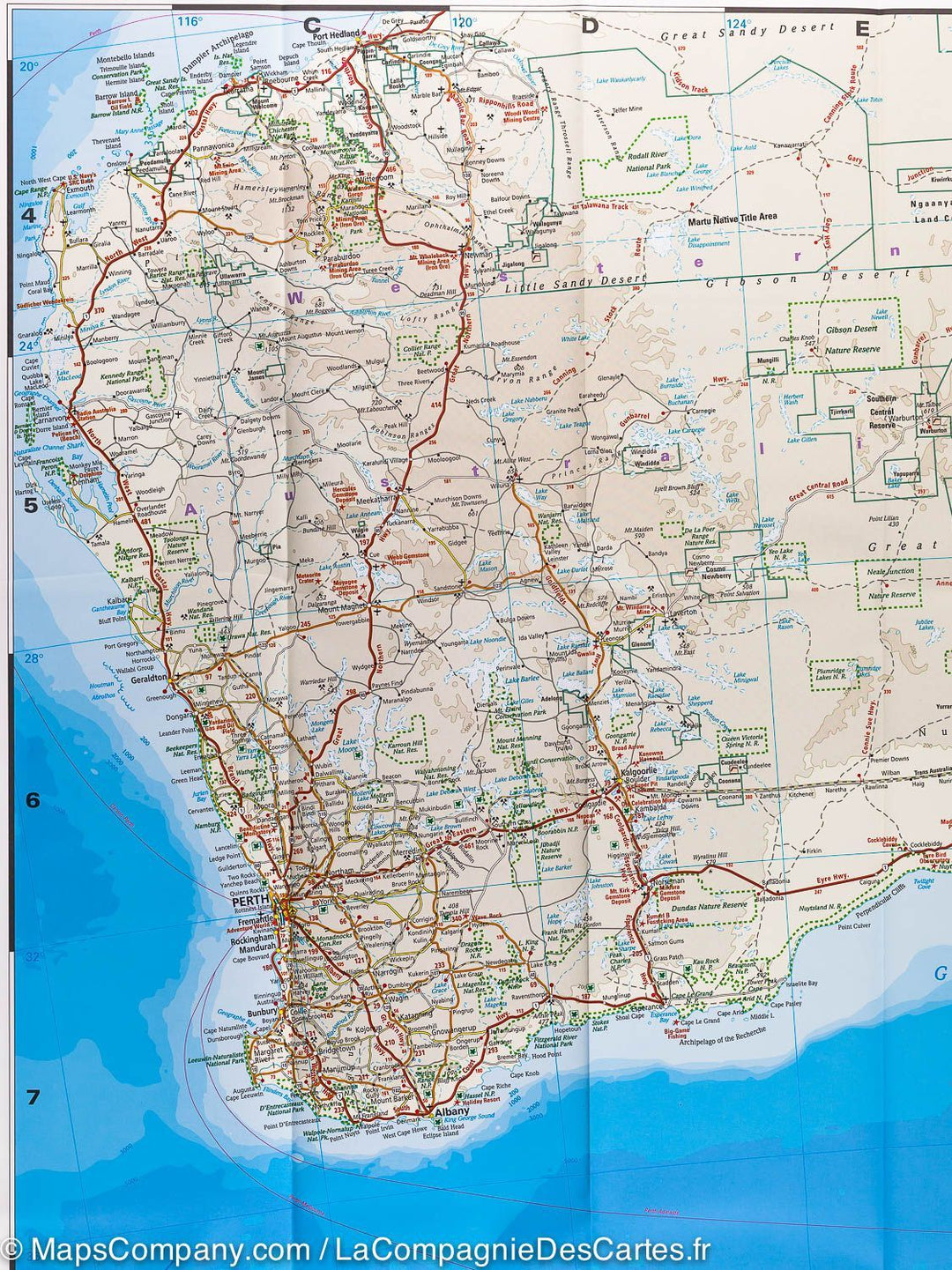 Carte routière de l'Australie | Reise Know How - La Compagnie des Cartes