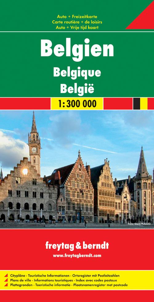 Carte routière - Belgique | Freytag & Berndt carte pliée Freytag & Berndt 