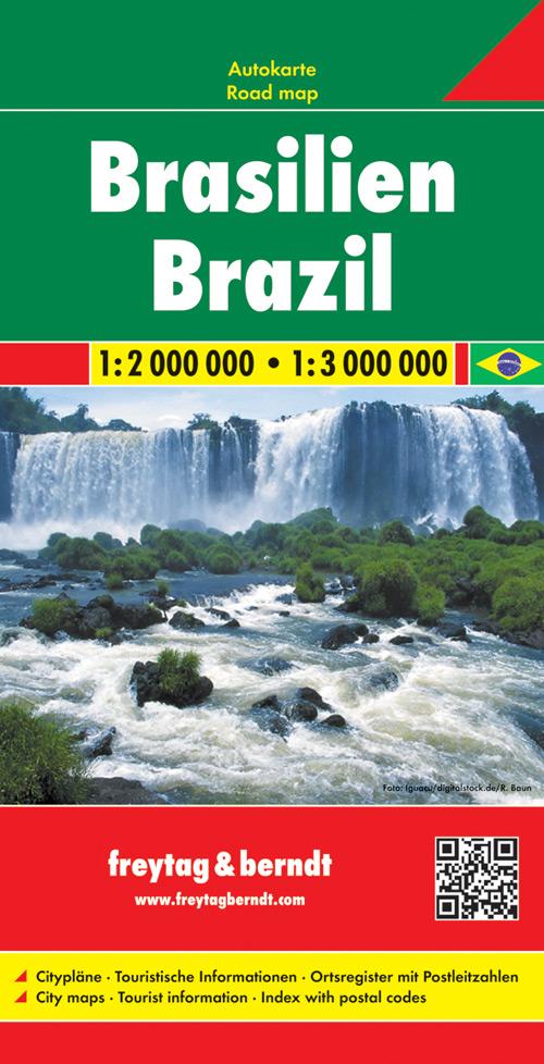 Carte routière - Brésil | Freytag & Berndt carte pliée Freytag & Berndt 