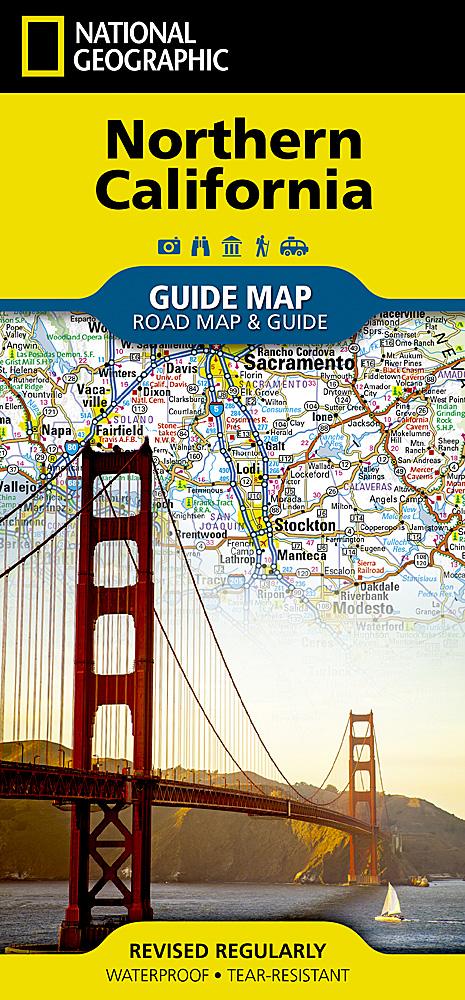 Carte routière - Californie Nord | National Geographic carte pliée National Geographic 
