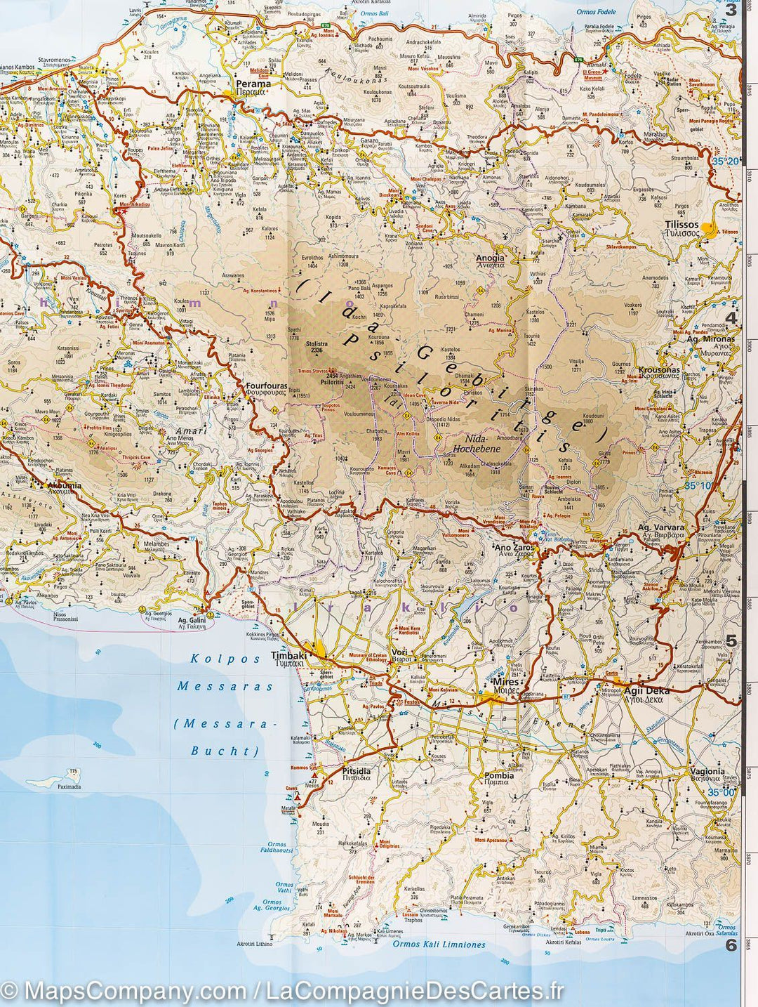Carte routière - Crète (Grèce) | Reise Know How carte pliée Reise Know-How 