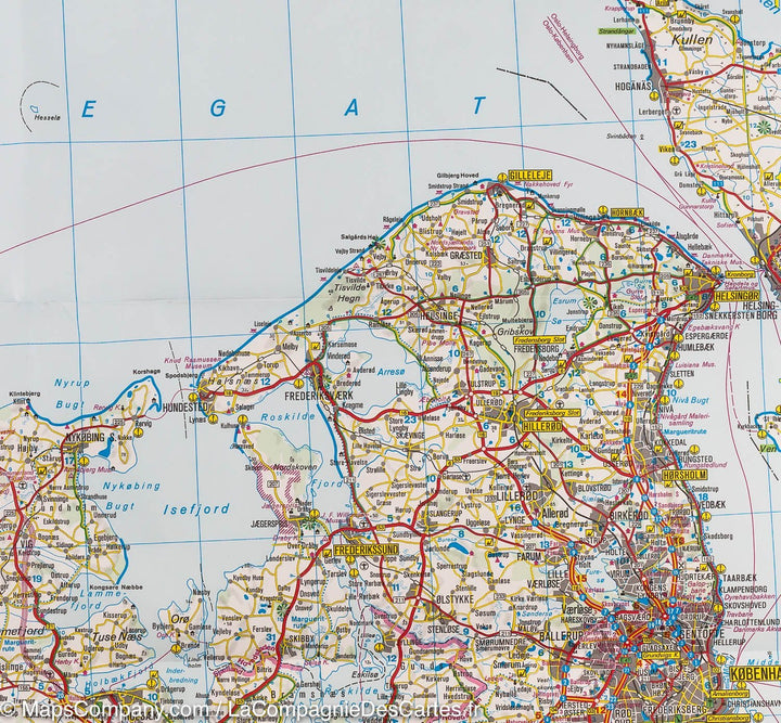 Carte routière - Danemark | IGN carte pliée IGN 