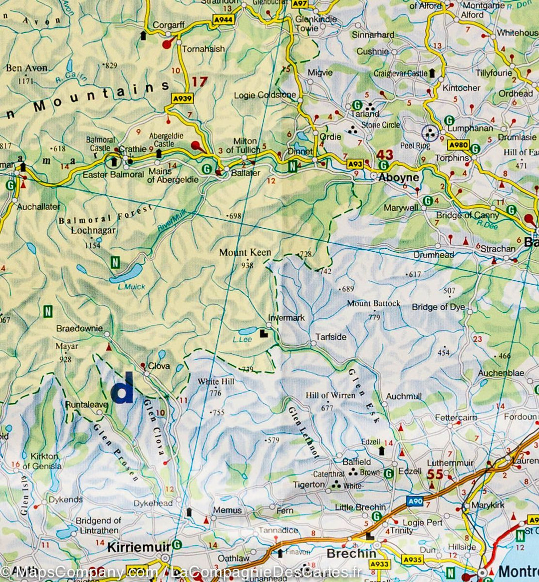Carte routière - Ecosse & Angleterre du Nord | Freytag & Berndt carte pliée Freytag & Berndt 