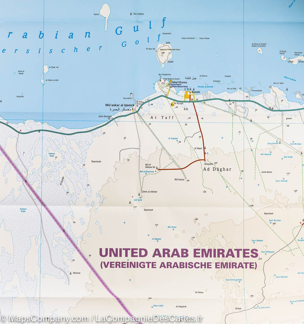 Carte routière - Emirats Arabes Unis | Reise Know How carte pliée Reise Know-How 