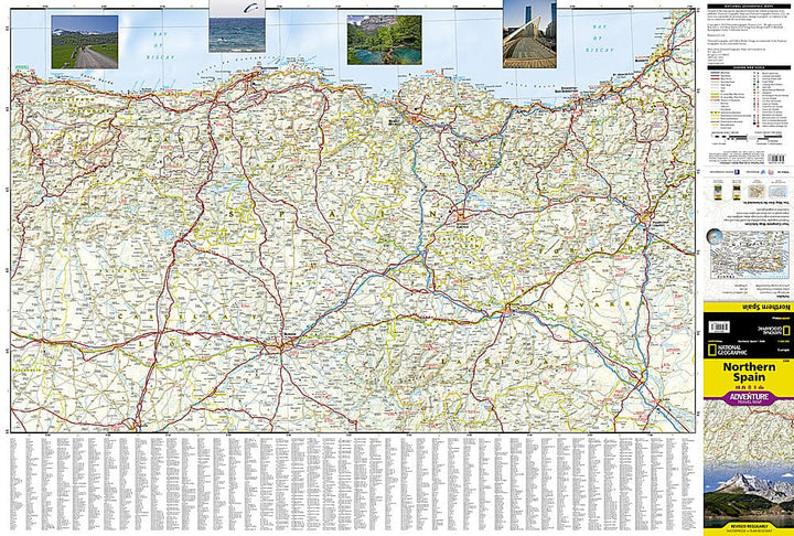 Carte routière - Espagne Nord | National Geographic carte pliée National Geographic 