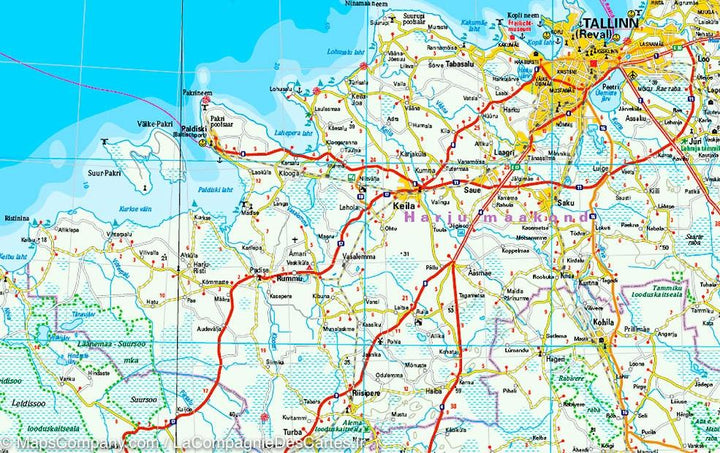 Carte routière de l'Estonie | Reise Know How - La Compagnie des Cartes
