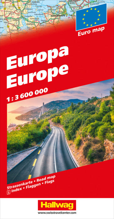 Carte routière - Europe | Hallwag carte pliée Hallwag 