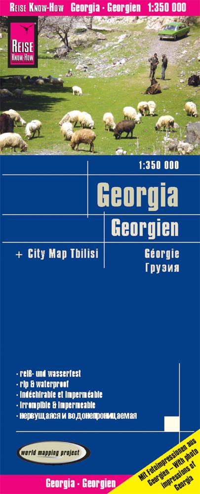 Carte routière - Géorgie | Reise Know How carte pliée Reise Know-How 