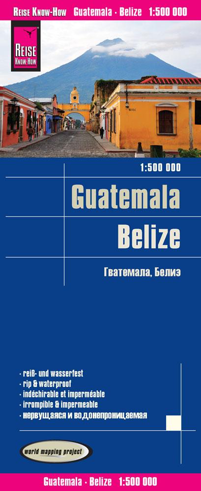 Carte routière - Guatemala & Belize | Reise Know How carte pliée Reise Know-How 
