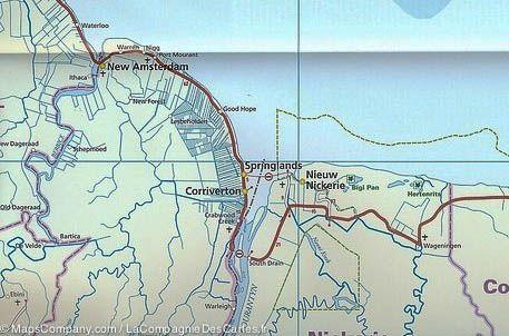 Carte du Guyana, du Surinam et de la Guyane Française | Reise Know How - La Compagnie des Cartes