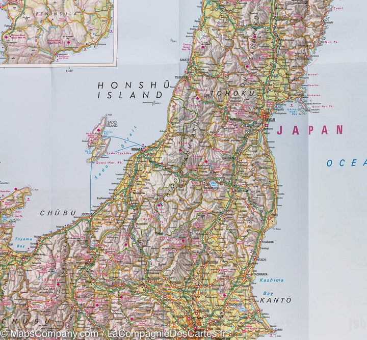 Carte routière imperméable - Japon | Nelles Map carte pliée Nelles Verlag 