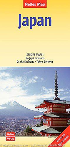 Carte routière imperméable - Japon | Nelles Map carte pliée Nelles Verlag 