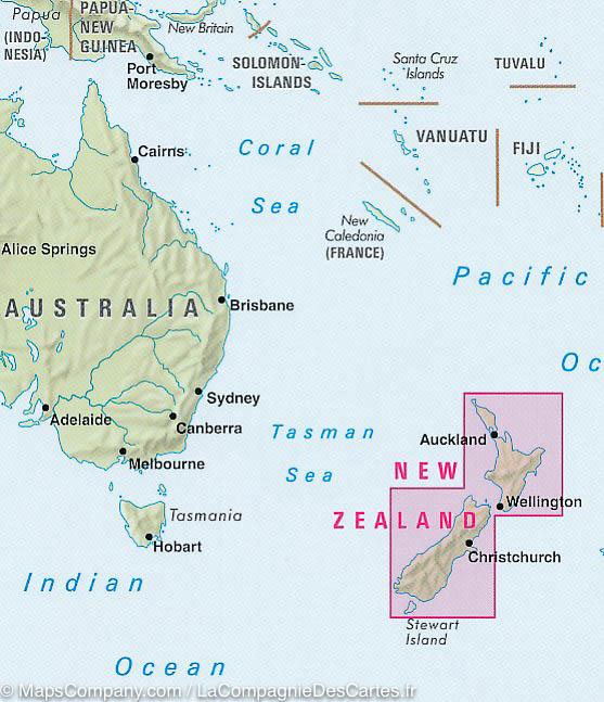 Carte routière imperméable - Nouvelle Zélande | Nelles Map carte pliée Nelles Verlag 