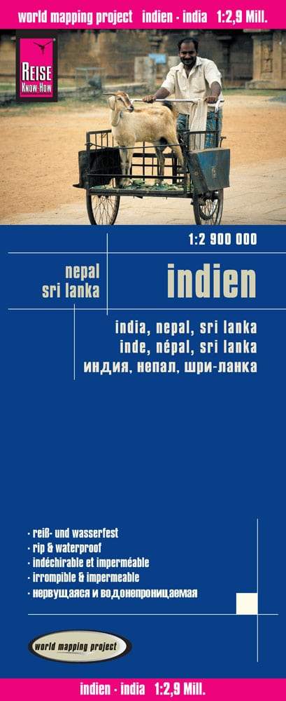 Carte routière - Inde, Népal & Sri Lanka | Reise Know How carte pliée Reise Know-How 