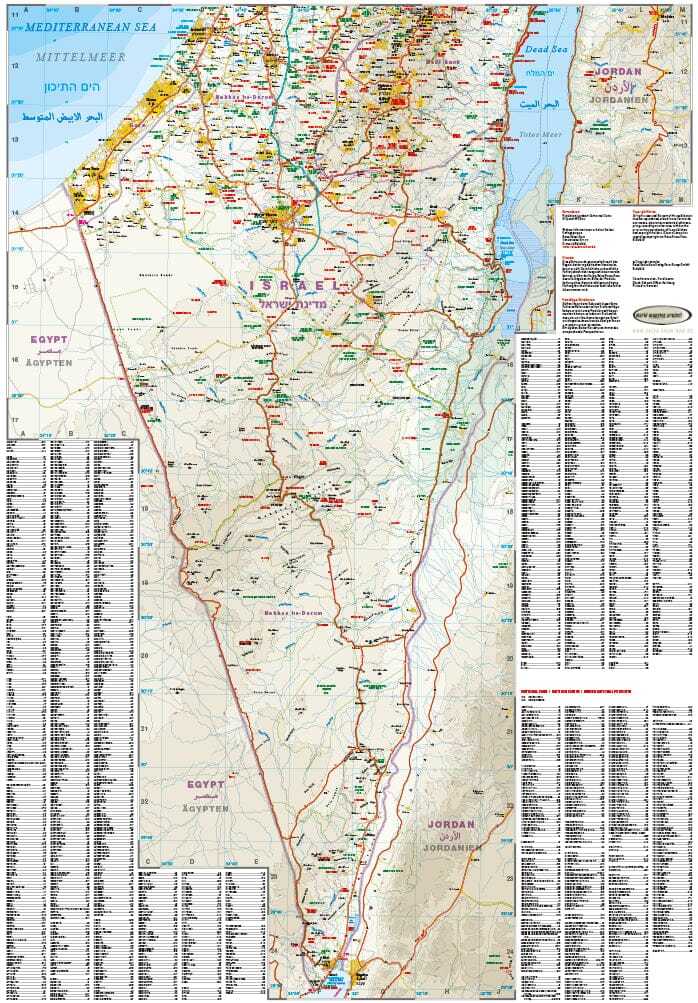 Carte routière - Israël & Palestine | Reise Know How carte pliée Reise Know-How 