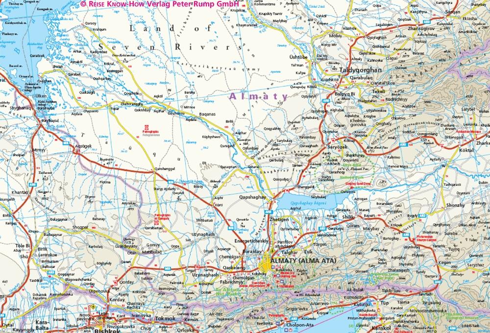 Carte routière - Kazakhstan | Reise Know How carte pliée Reise Know-How 