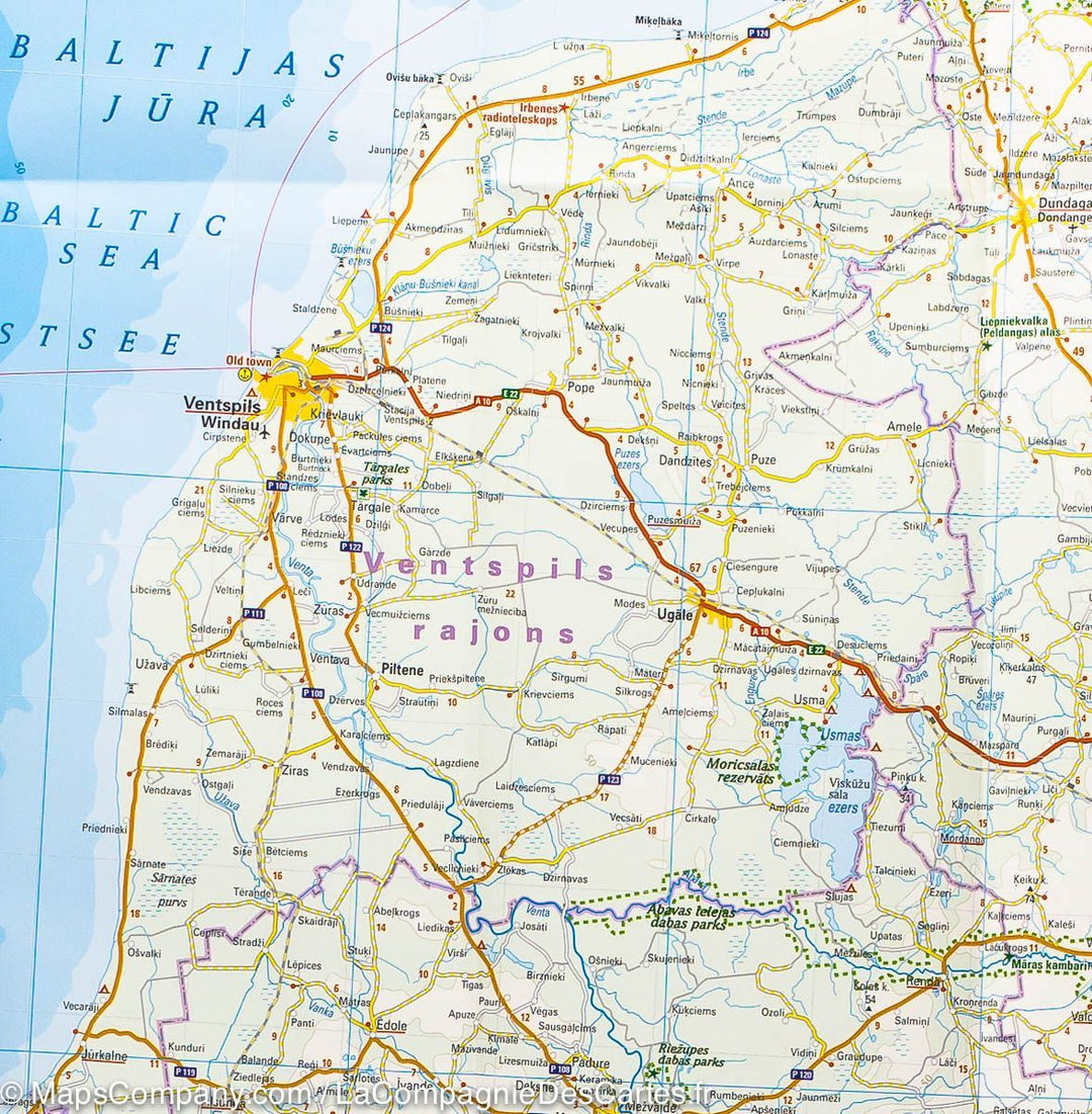 Carte routière - Lettonie | Reise Know How carte pliée Reise Know-How 