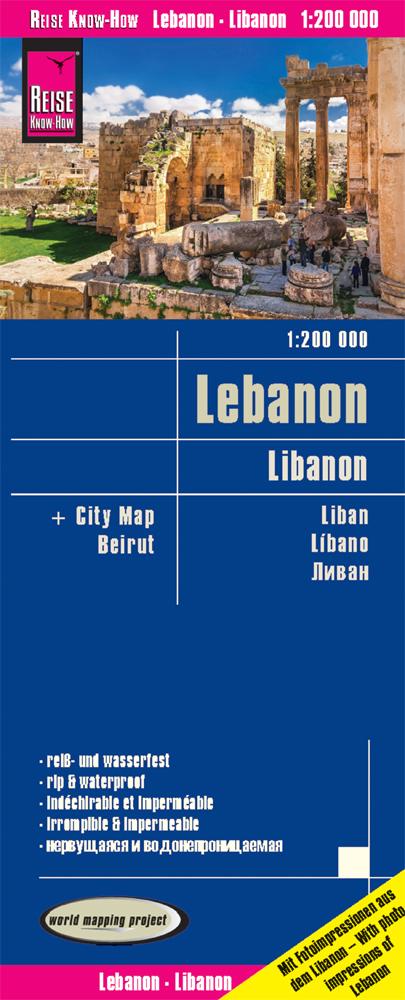 Carte routière - Liban | Reise Know How carte pliée Reise Know-How 