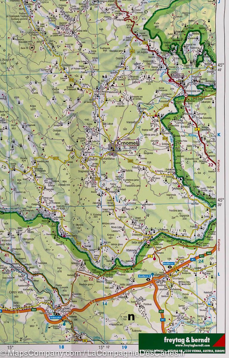 Carte routière - Mer Adriatique Nord (Italie, Autriche, Slovénie) | Freytag & Berndt carte pliée Freytag & Berndt 