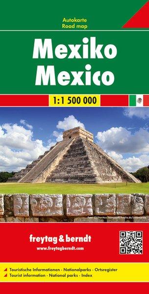 Carte routière - Mexique | Freytag & Berndt carte pliée Freytag & Berndt 